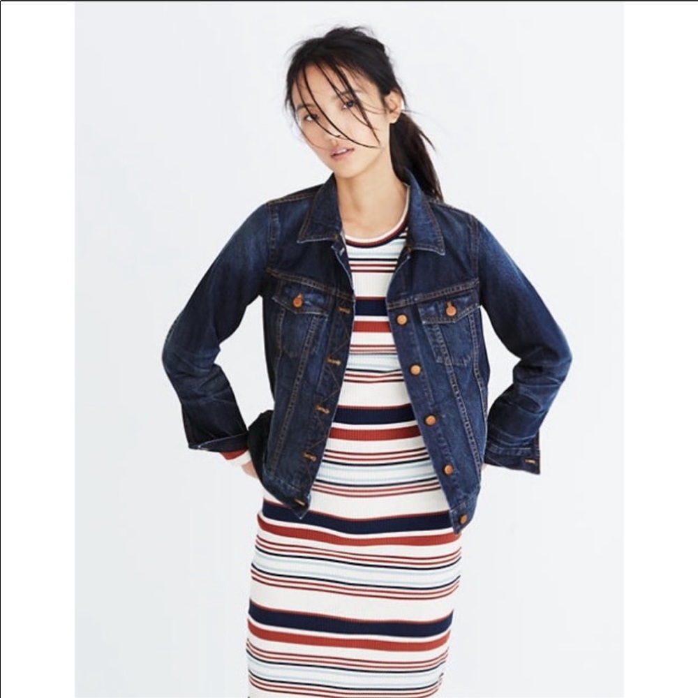 MADEWELL Like New The Jean Jacket Briarwood Wash